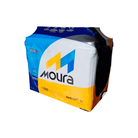 Embalagem da bateria Moura M80RD, positivo à direita